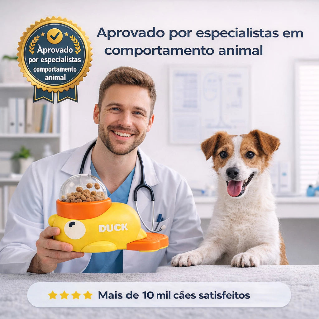 Patinho Relax: O Brinquedo Interativo que Combate a Ansiedade e o Tédio do seu Pet - PetMel