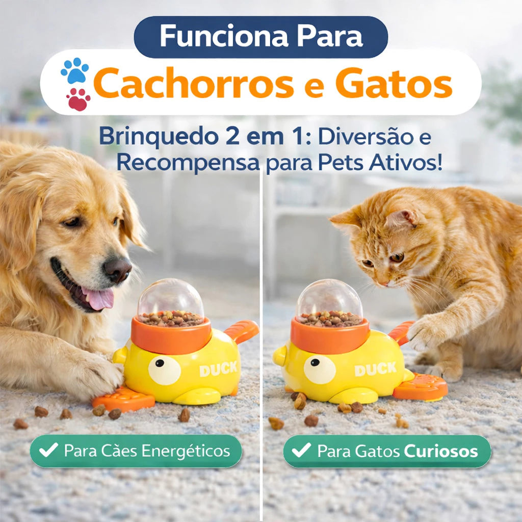 Patinho Relax: O Brinquedo Interativo que Combate a Ansiedade e o Tédio do seu Pet - PetMel